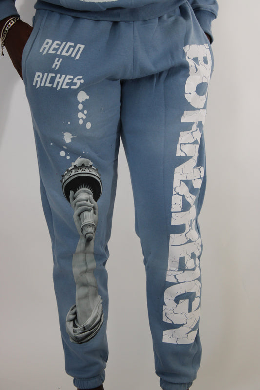 Born 2 Reign Blue Unisex Sweatpants