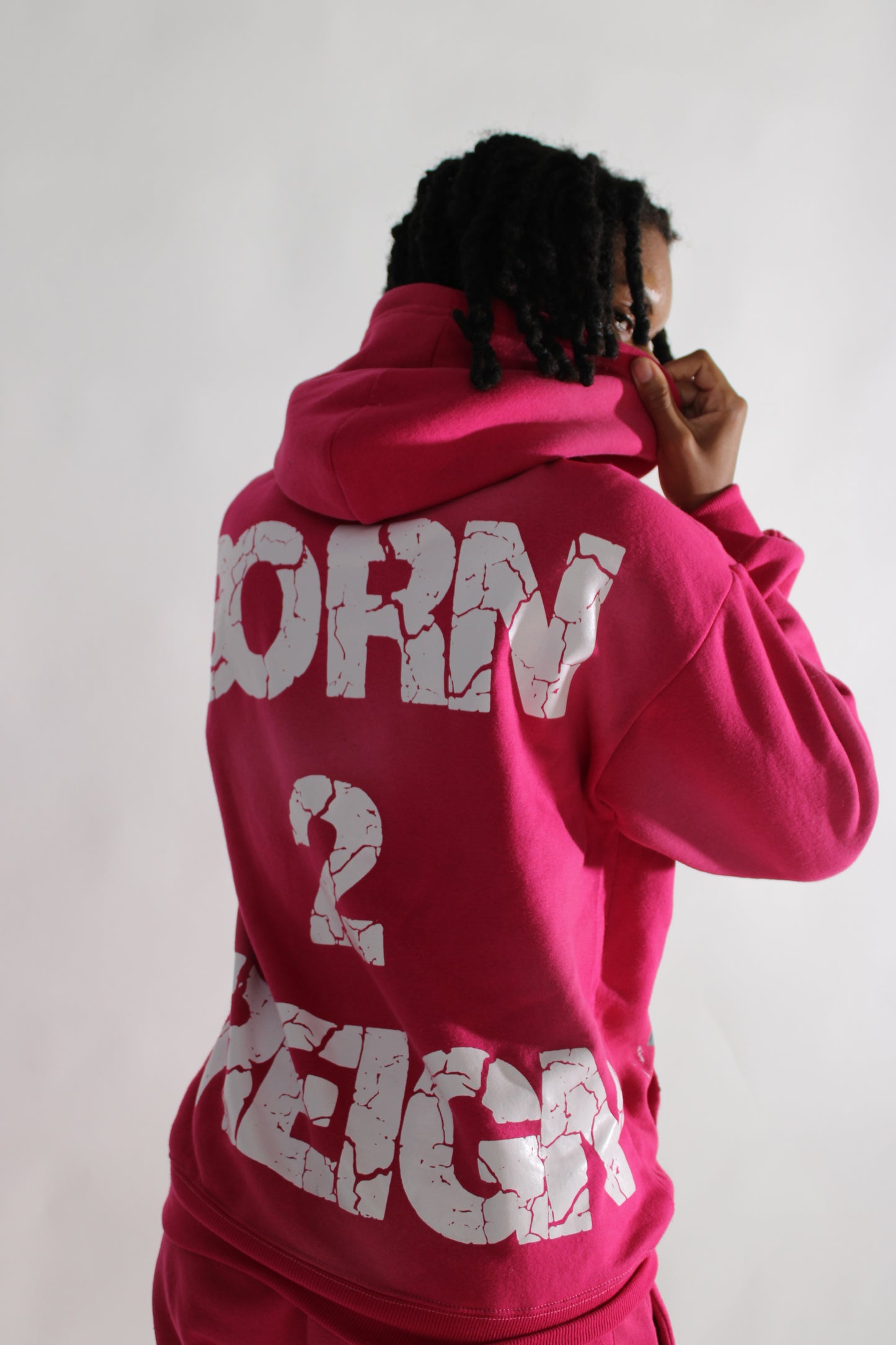 Born 2 Reign Pink Unisex Hoodie