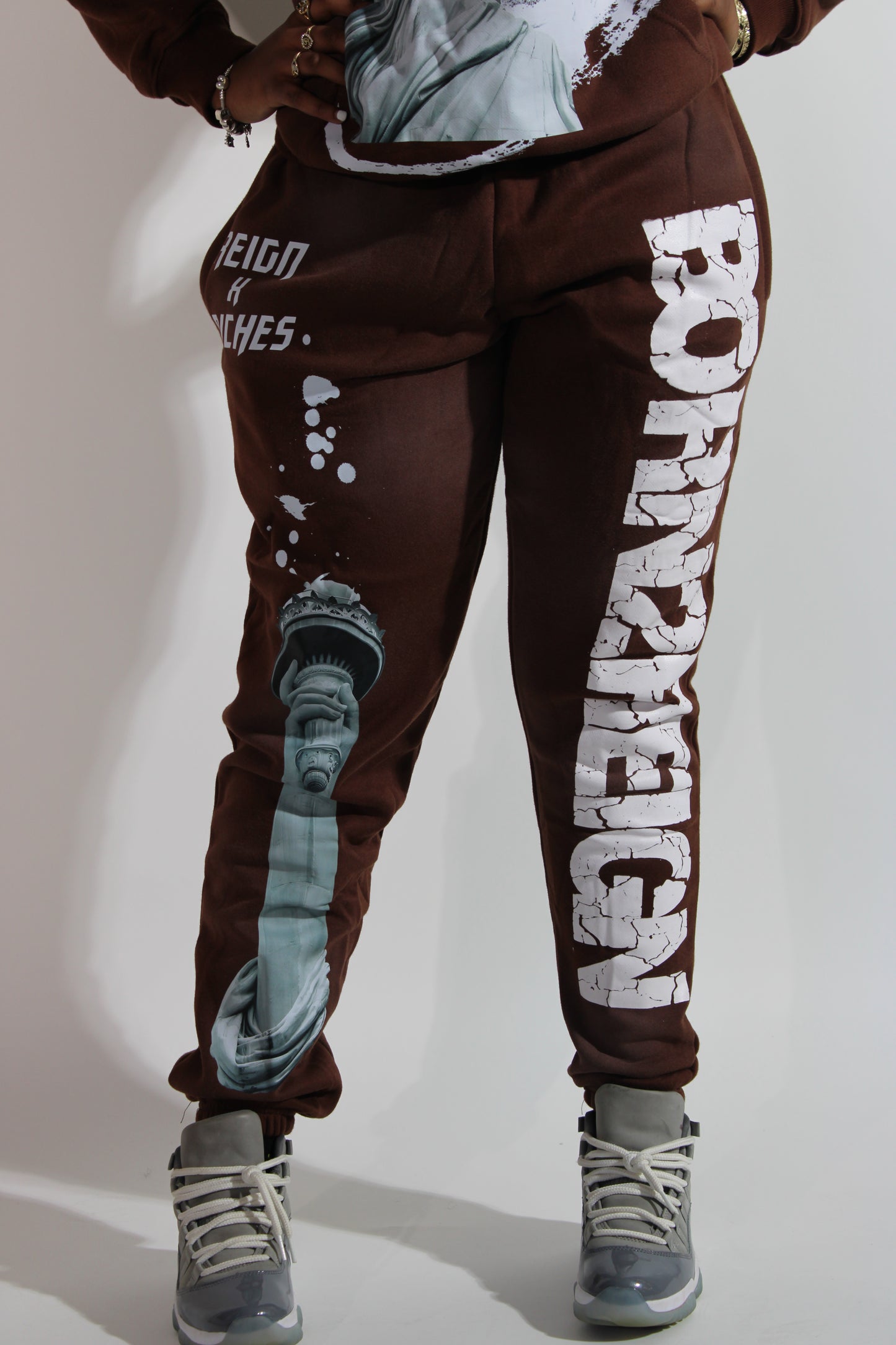 Born 2 Reign Brown Unisex Sweatpants