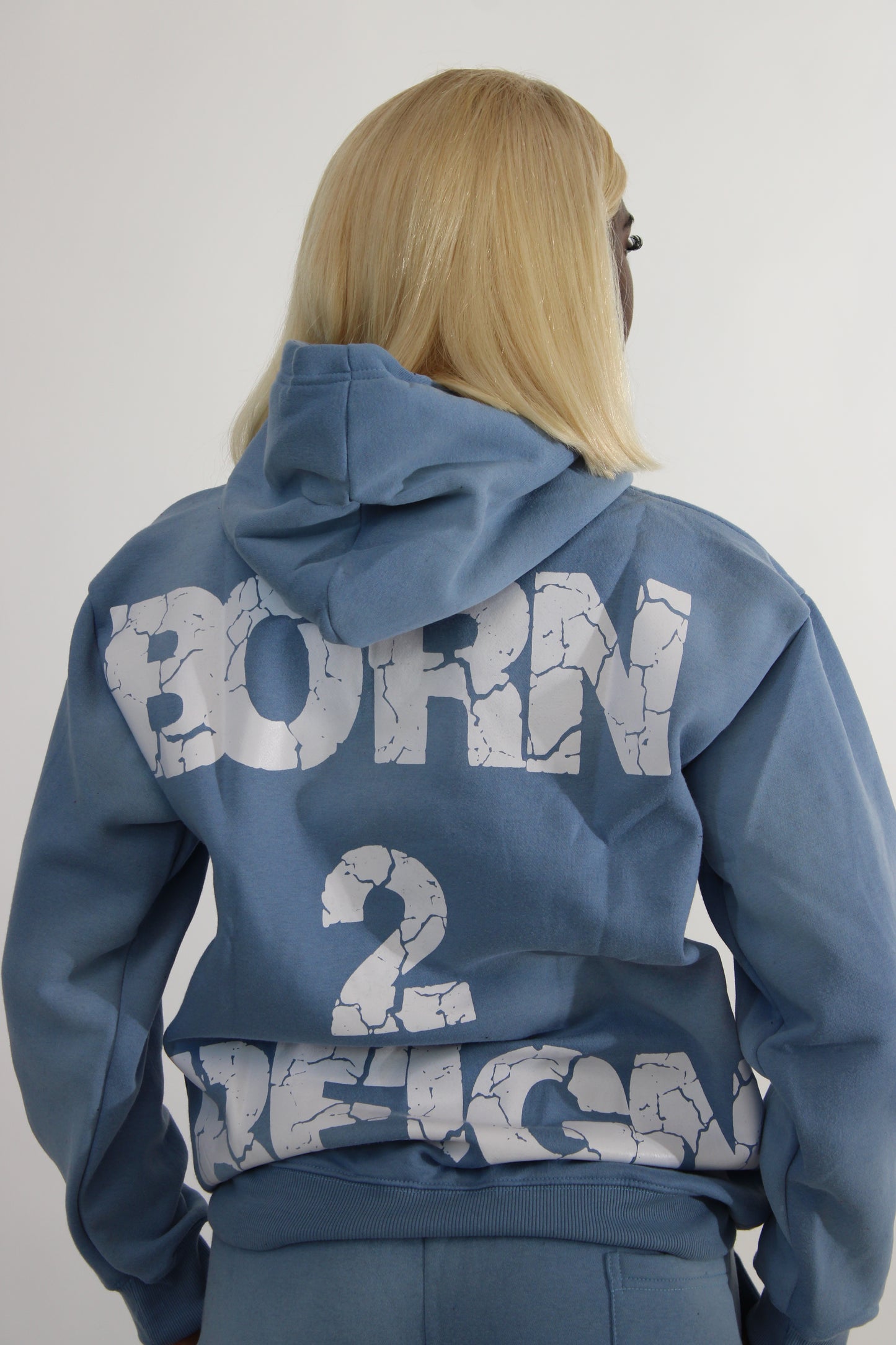 Born 2 Reign Blue Unisex Hoodie