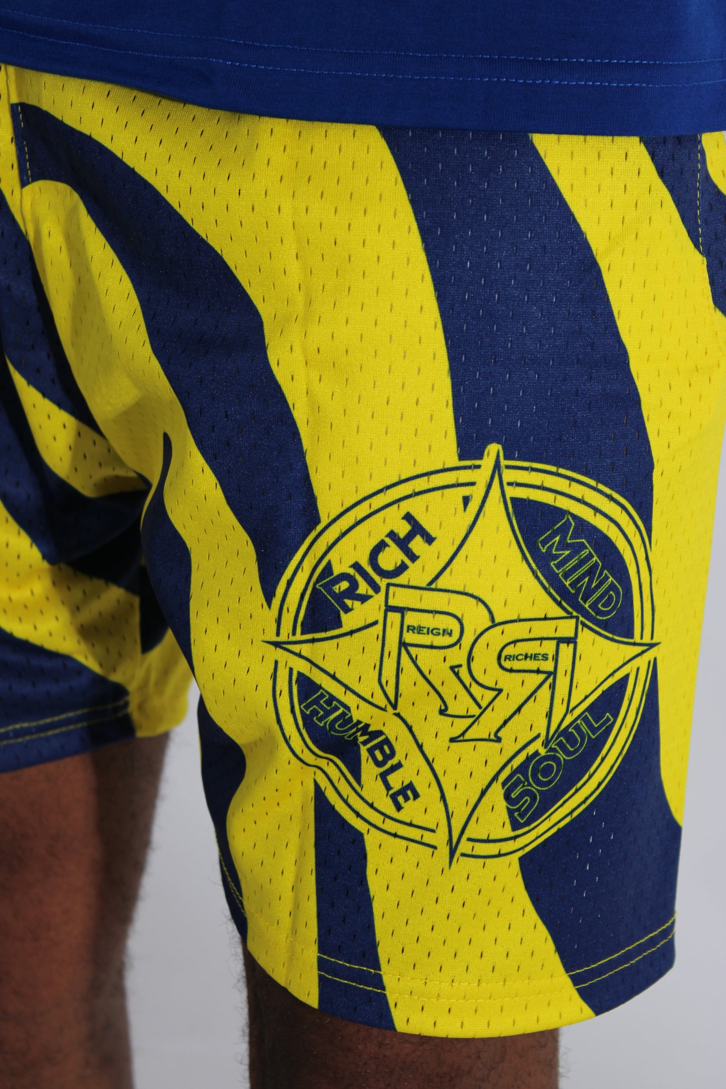 ROR Blue and Yellow Unisex Signature Shorts