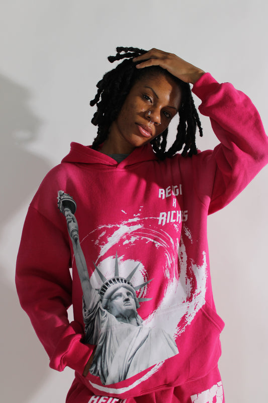 Born 2 Reign Pink Unisex Hoodie