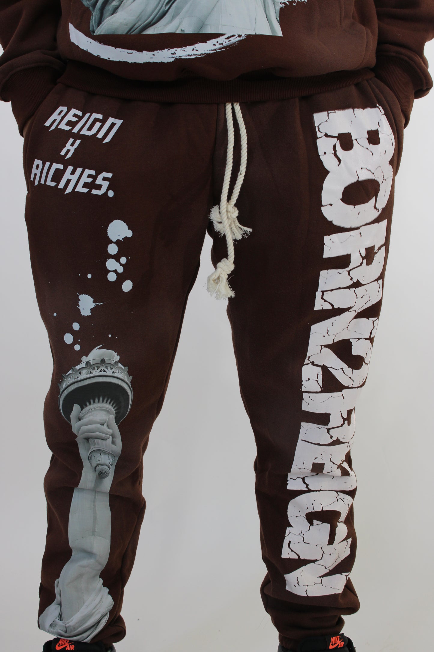 Born 2 Reign Brown Unisex Sweatpants